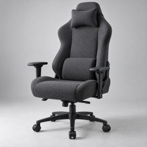 Silla gaming Krovan Apex Fabric en tela gris antracita