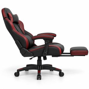 Silla gaming Krovan Drift con reposapiés extendido