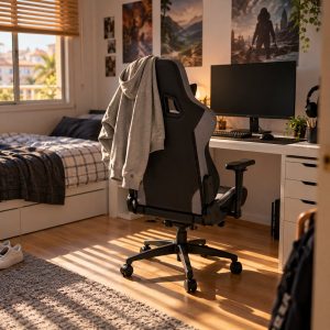 Silla gaming Krovan Stream Lite en un dormitorio juvenil