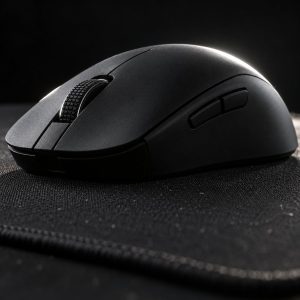 Ratón gaming inalámbrico Vexel Air 58 g sobre alfombrilla