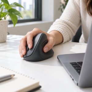 Ratón vertical ergonómico Vexel V2 en uso