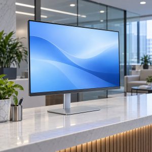 Monitor Lumio 24F IPS de 24 pulgadas en recepción
